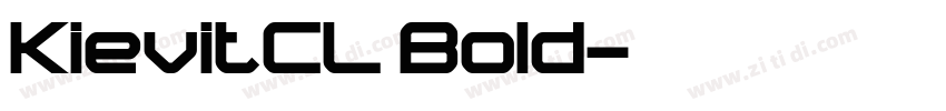 KievitCL Bold字体转换